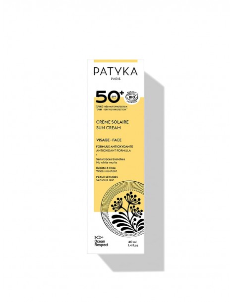 Patyka Creme Solaire Visage spf50 packaging