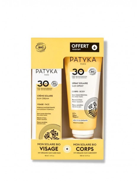 Patyka Set Solar Facial y Corporal Spf30+ Packaging