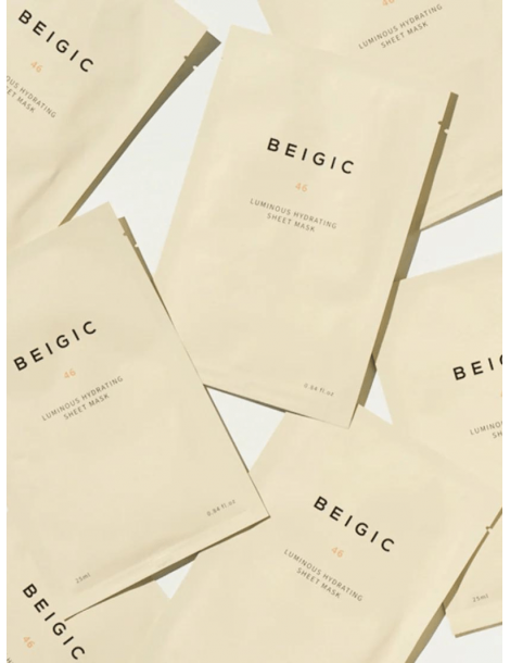Beigic Pack Luminous Hydrating Sheet Mask 4 unidades Pack Fotografia
