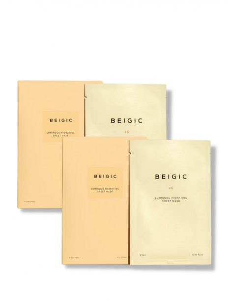 Beigic Pack Luminous Hydrating Sheet Mask 4 unidades