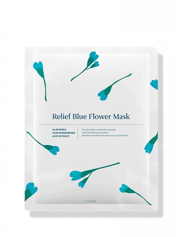 Hyggee Relief Blue Flower Mask