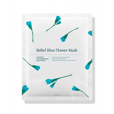 HYGGEE RELIEF BLUE FLOWER MASK